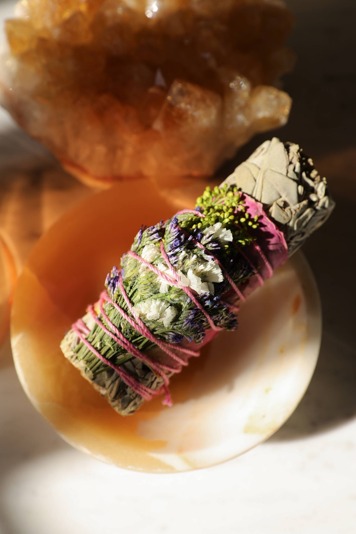 Wildflower + White Sage Smudge Wand