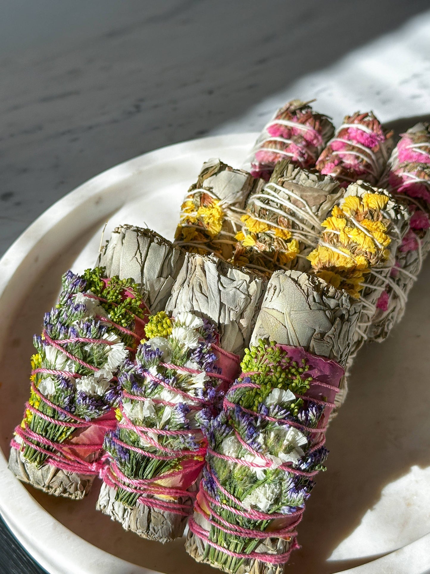 Wildflower + White Sage Smudge Wand