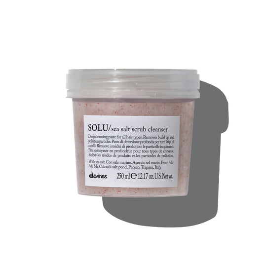 SOLU Sea Salt Scrub Cleanser - Scrub Shampoo with Trapani sea salt