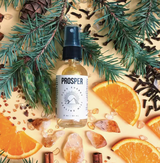 Prosper Healing Mist  is a magnet for vitality. Use it to propel your ultimate vision of wellness into reality.