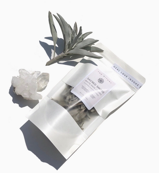 Sacred Smoke White Sage Leaves Heal, Love, Invoke, The Ritual